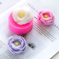 OKDEALS01 Peony Flower Handmade DIY Cake Decorating Tools Soap Making Chocolate Cake Molds Fondant Soap Mold Bakeware