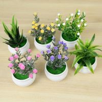 Artificial Aloe Plant Bonsai Small Simulated Tree Flowers Pot Ornaments For Home Garden Office Decor Party Fake Plants Flowers Cleaning Tools