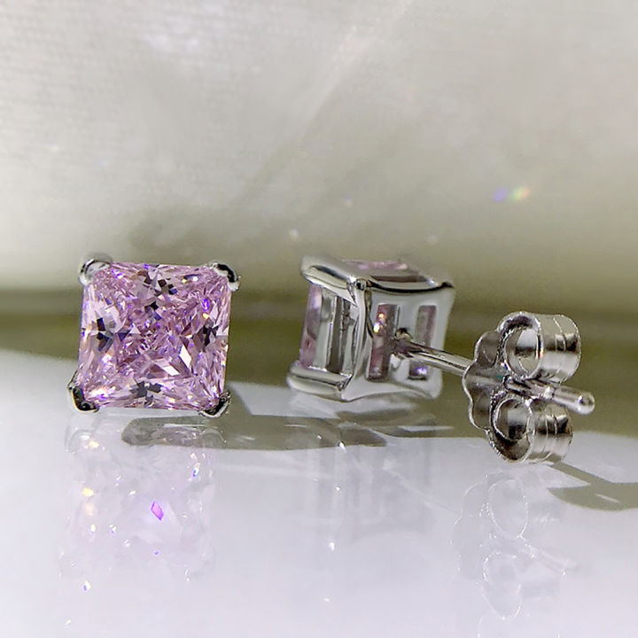 2021-trend-100-925-sterling-silver-6-6-pink-quartz-high-carbon-diamond-gemstone-stud-earrings-for-women-wedding-fine-jewelry
