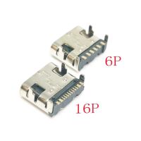 hot∋  USB3.1 6pin/16pin Type-C DIP 5A Current USB Connectors Female Port Jack Tail Plug Socket Electric Terminals