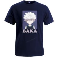 Hunter×Hunter Japanese Cute Killua Zoldyck Baka Top T Shirt  Camisas Hombre Tshirtss Cool Top Men Hxh Cotton Tshirts|T-Shirts|   - AliExpress