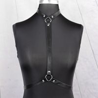 Leather Body Harness Bondage Gothic Garters Bdsm Punk Sword Belt Sexy Lingerie Women Vest Suspender Accessories Rave Clothing