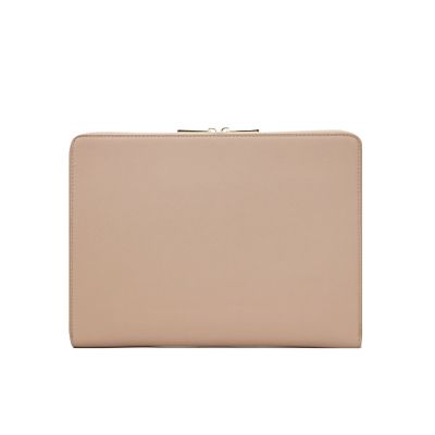 Monogrammed Saffiano Microfiber Leather Sleeve for IPAD Protective Bag for 11" PAD Men Travel Pouch for Mini Laptop