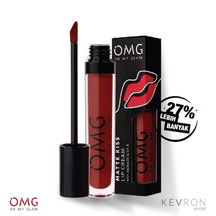 Omg Oh My Glam Matte Kiss Lip Cream 15 Pilihan Warna Lazada Indonesia