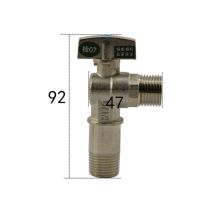 1/2 quot; BSP Male Ball Angle Valve Elbow 90 Degree Hole Size 9.5mm Water Gas Oil Bule Point