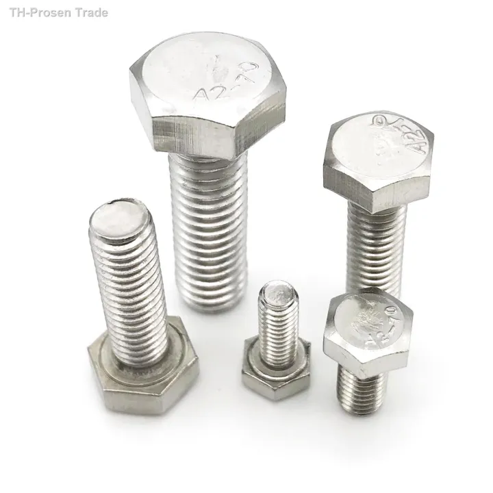 m3-m4-m5-m6-m8-m10-m12-m14-m16-a2-70-304-stainless-steel-metric-thread-din933-outside-hex-head-bolt-external-hexagon-head-screw