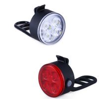 USB Charging LED Mountain Bike Cycling Safety Warning Front Rear Lights Combo Kits Bicycle Taillight Headlight