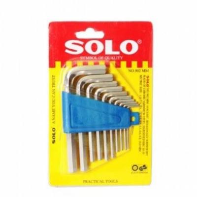 ( โปรโมชั่น++) คุ้มค่า SOLO ประแจหกเหลี่ยม ประแจแอล 10 ชิ้น/ชุด ร่น 902MM (สีเงิน) ราคาสุดคุ้ม ประแจ หก เหลี่ยม ประแจ 6 เหลี่ยม ประแจ หก เหลี่ยม หัว บอล กุญแจ หก เหลี่ยม