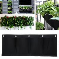 25.6 x 10.2in Felt Grow Bag Removable Felt Planting Bag Good Water Absorption Breathable Seeding Bag Wall-mounted Plant Pots for