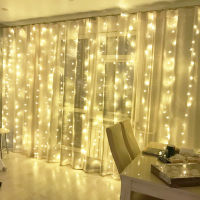 3x2m Icicle LED Garland Curtain Lights Decoration For Home Room Garden Ramadan Festoon Wedding Christmas Fairy Lights Outdoor