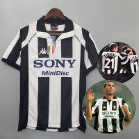 1997 1998เสื้อฟุตบอล Juvetus Zidane เสื้อคลาสสิกวินเทจ