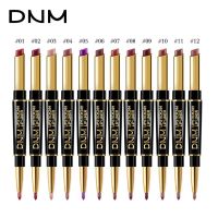 1PC 12 Colors Velvet Matte Natural Lipstick Lip Line Pen Double Use Shimmer Natural Matte Waterproof Easy To Wear Lipstick TSLM1