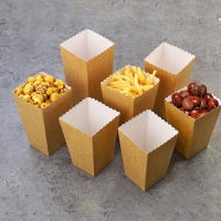 10pc Kraft Paper Popcorn Box Candy Favor Bag Christmas Wedding Decoration Kids Baby Shower Birthday Party Supplies Packaging Box