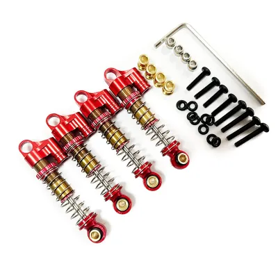 For FMS FCX24 Metal 39mm Shock Absorbers Oil Dampers 1/24 RC Crawler Car Upgrades Parts Accessories