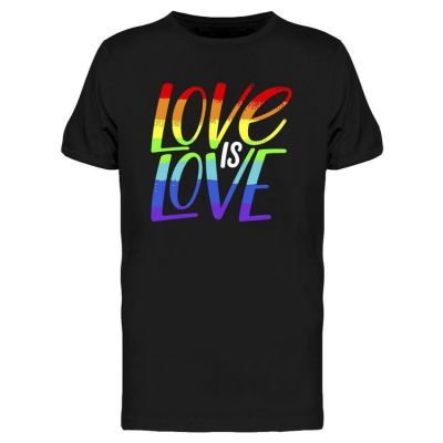 การออกแบบเดิมเสื้อยืด พิมพ์ลาย Love Is Love Lgbt Sign สําหรับผู้ชาย  S-5XL