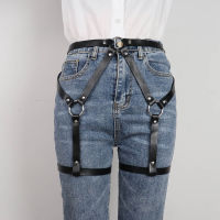 Bdsm ผู้หญิง Harajuku สายหนังขาเข็มขัดสายรัด Garter เกย์ Body ถุงน่อง Suspenders Punk สายคล้อง Gothic 2022ใหม่