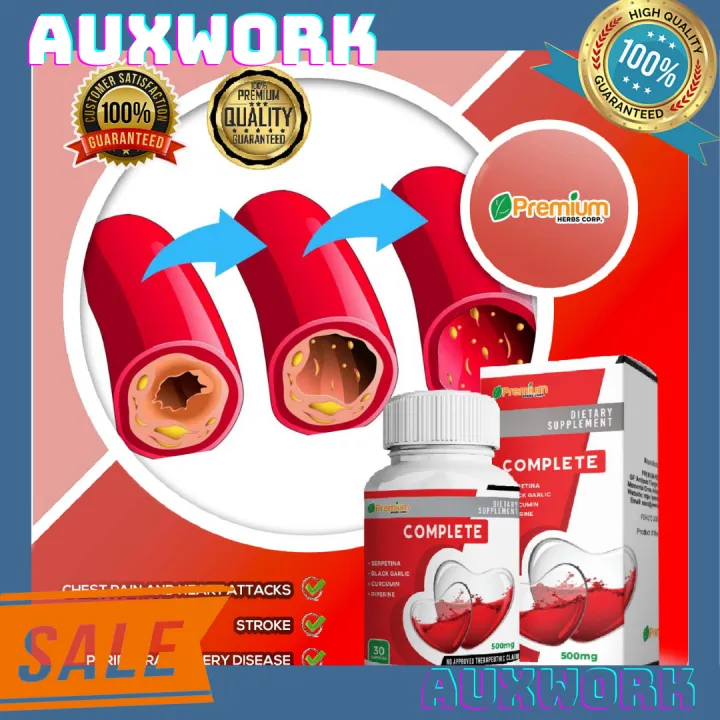 Auxwork Premium Herbs Complete Heart Multivitamins Prevents Heart