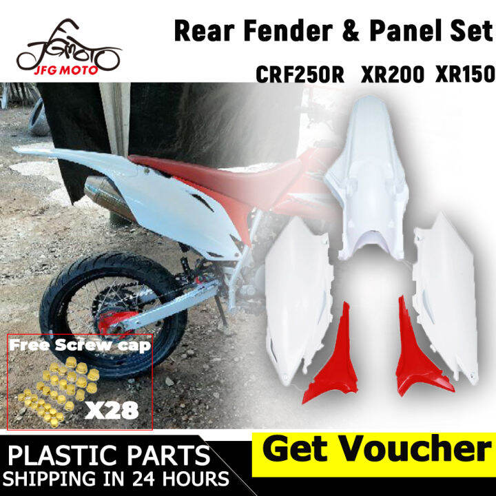 JFG MOTO Rear Fender Kits For HONDA crf250r xr200 crf Body Kit Plastics