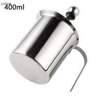 LF Wholesale✨Flash Sale ✨ 400/800ml Manual Milk frother สแตนเลสคาปูชิโน่ Milk creamer Milk Foam