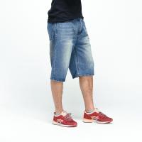 New Fast Shipping 022-1 Skateboard Pants MenS Loose Cropped Pants, Fat Guy Plus Fat, Increased Jeans Hip-Hop