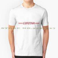 Cortina 80Sstyle Backflash Logo Black White Tshirt For Fiesta Rs2000 Rs1600 Mexico Lx Escort Sierra Bobcat Capri