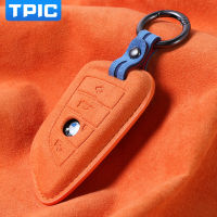 TPIC Car Remote Key Case Cover Alcantara For BMW G20 G30 X3 G01 F25 X5 F15 X6 F16 F10 F07 F30 F32 F20 1 3 5 7 Series Accessories