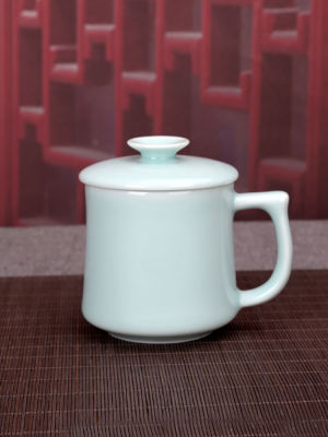 ศิลาดลครึ่งเสี้ยวชารั่วถ้วยมาร์คเซรามิกใช้ในครัวเรือนกรองชาแยกถ้วยชา