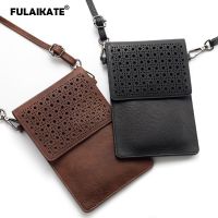 FULAIKATE 6.5“ Korea Style Touch Screen Shoulder Bag for Mobile Phone Outdoor Portable Universal Pouch Waist 2 Layers Pocket