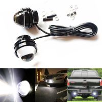 2X12V White Fish Eye DRL CREE LED Fog Light Daytime Running Light LED Bulb