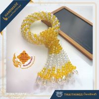 พวงมาลัยคริสตัล ไทยติงส์ ขนาดกลาง SizeM. #MYW03 ของขวัญ ที่ระลึก ไหว้พระ ไหว้ผู้ใหญ่ Thaithings Crystal garland Thai Gifts from Thailand