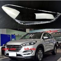 อะไหล่ที่บังไฟตกแต่งสวนไฟหน้าแบบใสฝาครอบเลนส์ไฟหน้ารถสำหรับ Hyundai Tucson 2015 2016 2017 2018