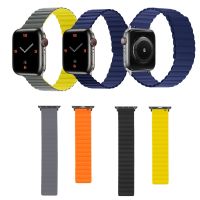 ✎☒ Silicone Magnet Band for Apple Watch 40mm 44mm Strap for IWatch Ultra 8 7 6 5 4 3 2 1 SE Watch Bands 38 42 41 45mm Wristbands