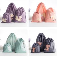 hot【DT】 Cartoon Animals Printed Storage Baby Organizer Drawstring portable Snacks 3Pcs/Set