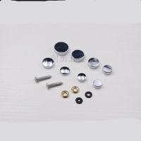 【CW】 4PCS/LOT Diameter 12/14/16/18MM Cap Screw Mirror Nails Silvery Glass Screws Advertising