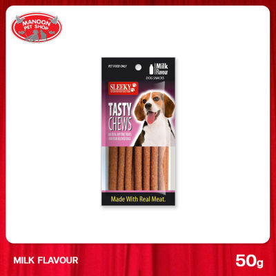 [MANOON] SLEEKY Tasty Chews-Stick Milk Flavour  รสนม ขนาด 50 กรัม