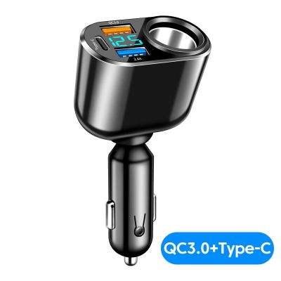 4พอร์ต66W USB ที่ชาร์จแบตในรถ Type C QC 3.0 PD ที่ชาร์จโทรศัพท์ในรถยนต์เร็วสุดตัวชาร์จไฟสำหรับ Iphone 14 13 Pro โทรศัพท์ LCZ396ที่ชาร์จแบตในรถ S