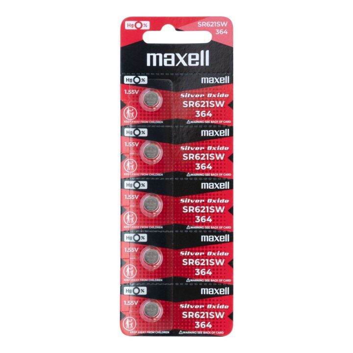 Maxell SR621SW Silver Oxide Micro Battery (5pcs per pack) Lazada