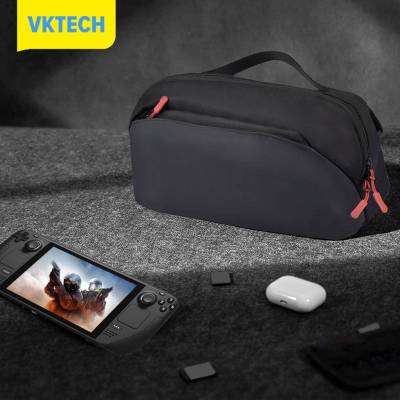 Vktech กระเป๋าคอนโซลเกม900D อ๊อกซฟอร์ด,ช่องเก็บของป้องกันน้ำปรับได้สายคล้องไหล่สำหรับ ASUS Rog Ally