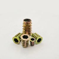 ◄ 10X M4 M5 M6 M8 Metal Hexagon Hex Socket Head Embedded Insert Nut E-Nut for Wood Furniture Inside and Outside Thread Zinc-alloy