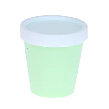 Cups Lids With Bowls Cream Dessert Ice Yogurt Containers