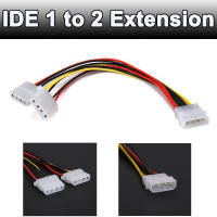 สาย Y เพาเวอร์แบบ IDE ยาว18cm 2Way 4pin PSU Power Splitter IDE Cable LP4 Molex 1 to 2 Extension Wire Computer Cables Connectors