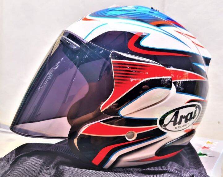 RX7 Pedrosa Open Face Helmet Arai Ram 3 Ram3 Helmet rx7 helmet oprn
