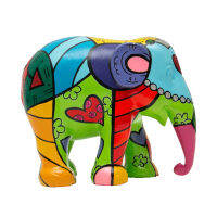 Elephant Parade Love (10cm-75cm) Elephantparade Statue งานทำมือรูปปั้นช้างสีสันสดใส