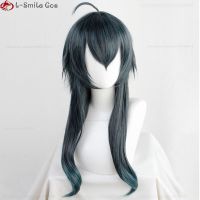 2023 Korean Twisted-Wonderland MALLEUS DRACQMA Cosplay Wig 55Cm Long Hair With Horn Heat Resistant Synthetic Party Wigs + Wig Cap