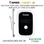 Máy nước nóng trực tiếp Rapido Stern RIG-SP 4.5 - Bơm tăng áp