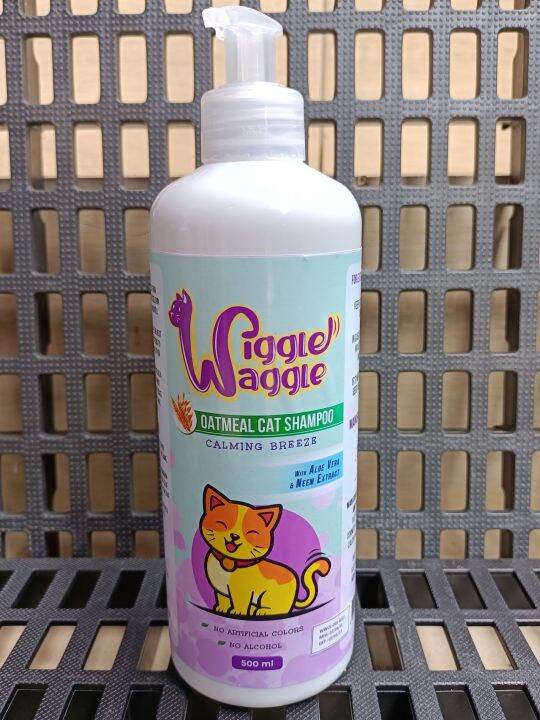 Wiggle Waggle (Oatmeal Cat Shampoo) CALMING BREEZE Scent 500ml