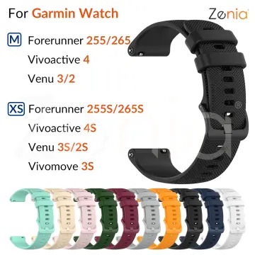For Garmin Forerunner 255 255S 265S 265 Silicone Bracelet Strap for Garmin  Vivoactive 4 4S Venu