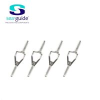 SeaGuide 4pcs Stainless Steel Hook Keeper for Lure and Fly Collapsible Rod Building Component Repair Fishing rod DIY Accessory