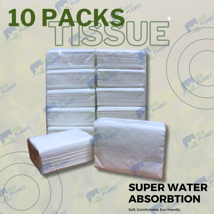 10 packs White Facial Tissue Household Facial Tissue Toilet Paper