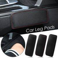 1pcs Comfortable Suede Car Pillow Self-adhesive Knee Pad Cushion Soft Memory Foam Leg Pad Arm Support Headrest Car Accessories